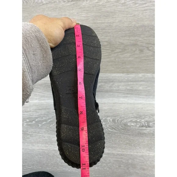 Clarks Caroline Derby Women's 9M Black Suede Leather Side Zip Biker Ankle Bootie - Picture 10 of 11